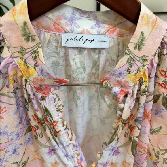 Petal and pup Floral Print Women's Top - Picture 3 of 5